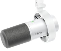 Microfon Dinamic de Studio XLR FIFINE cu Conexiune USB, pentru Streaming, Podcast și Gaming, compatibil cu PS4/5, Mac, Mixere și Plăci de Sunet - Alb 1