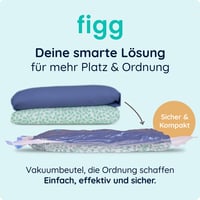 Saci de vidat figg XXL pentru pilote și haine – Set de 6 bucăți, 100 x 80 cm, cu supapă etanșă și etichete pentru notițe 7