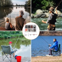 Filltown 160 db Horgász Forgó Készlet Karabiner Csatornák Hordozható Dobozban 7