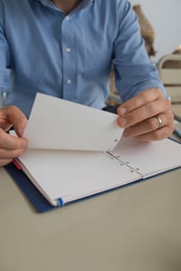 Rezerve Filofax A4, hârtie albă simplă, pentru agende cu inele 4