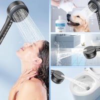 Kézizuhany Szűrővel, Ionszűrővel, 4 Spray Móddal, BE/KI Kapcsolóval — vízköves, minimálisan kopott zuhanyfej (állapot: lásd a 2. képet) 12