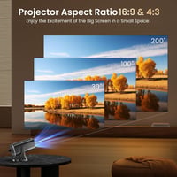 finade Mini Projektor 4K 1080P Android 12 WiFi 6 Bluetooth 5.4 Otthoni Mozi 5