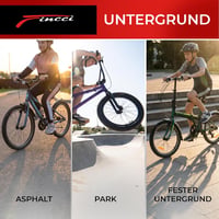 Fincci 20 hüvelykes BMX kerékpár gumi szett - összecsukható gumiabroncs 1.75 hüvelyk, belső cső Schrader szeleppel 8