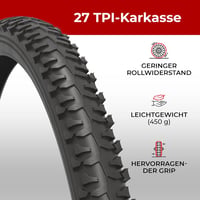 Fincci 20 x 1.75 colos BMX kerékpár gumi Schrader belsővel - gyerek és felnőtt mountain bike-hoz - 2 darabos szett 5