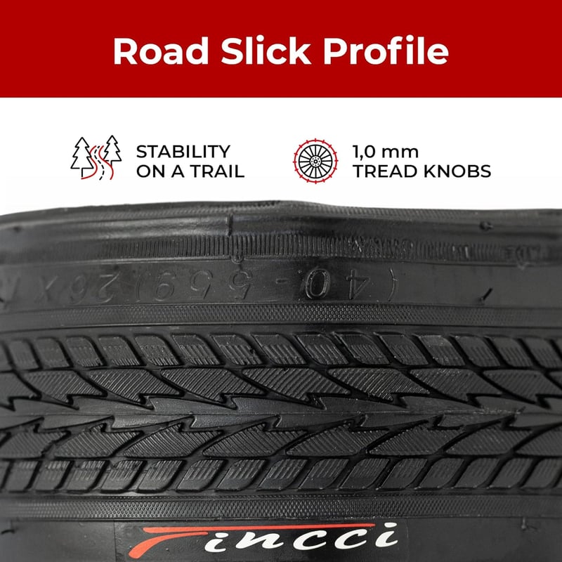 Fincci 26 hüvelykes MTB kerékpár gumi 26x1.25 összecsukható sík gumiabroncs