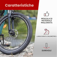 Fincci MTB összecsukható kerékpárgumiabroncs Schrader belső gumival - 26 x 2.10 (57-559) 5