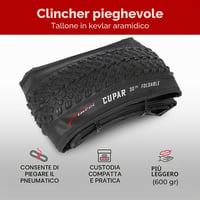 Fincci MTB összecsukható kerékpárgumiabroncs Schrader belső gumival - 26 x 2.10 (57-559) 4