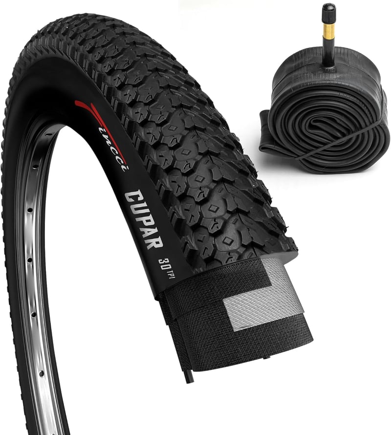 Fincci MTB összecsukható kerékpárgumiabroncs Schrader belső gumival - 26 x 2.10 (57-559)