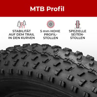 Fincci 26x4.0 Fat Bike Gumiabroncs Pár - MTB Fatbike Kerékpár Gumi 3