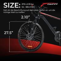 Fincci 27.5 MTB Kerékpár Gumi Pár 54-584 Schradera Szeleppel Elektromos Kerékpárhoz 2