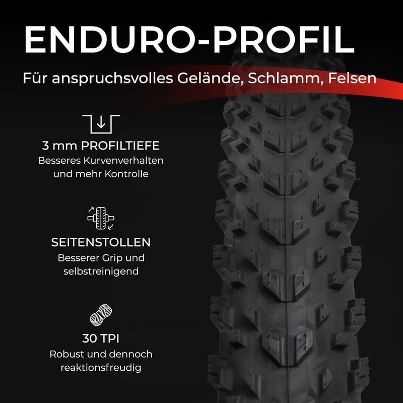 Fincci 27.5 MTB Kerékpár Gumi Pár 54-584 Schradera Szeleppel Elektromos Kerékpárhoz