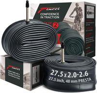 Fincci kerékpár belső gumi 27,5 x 2.1-2.6", Presta 48 mm szelep - 2 db 1