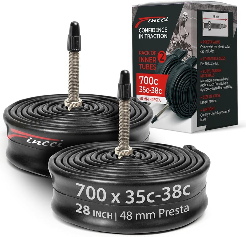 Fincci 28 colos kerékpár tömlő 2db 700x35c 38c Schrader Presta szelep