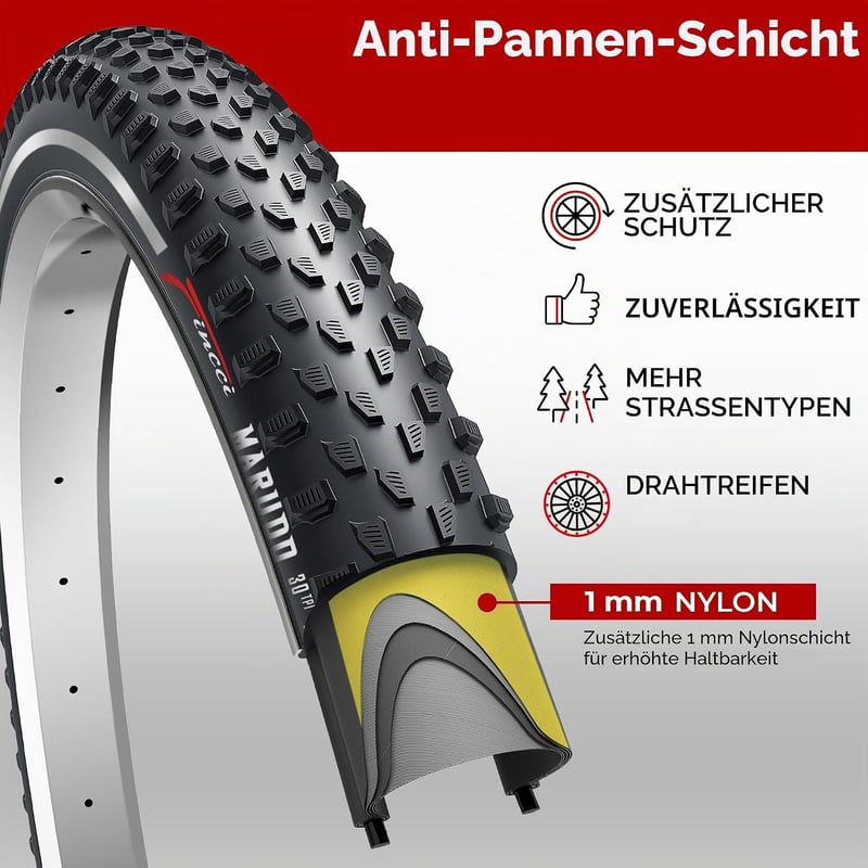 Fincci 29" MTB kerékpárgumi 2db Kevlar páncéllal 52-622
