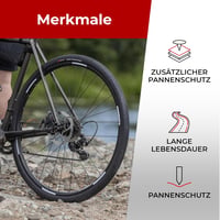 Fincci 700c x 38c Kevlar Gravel Kerékpárgumi Pár 28 Zoll Pannaszűrővel Trekking Város Hibrid Cyclocross 6
