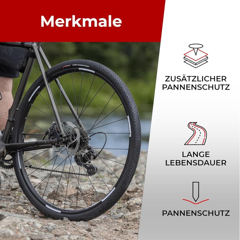 Fincci 700c x 38c Kevlar Gravel Kerékpárgumi Pár 28 Zoll Pannaszűrővel Trekking Város Hibrid Cyclocross