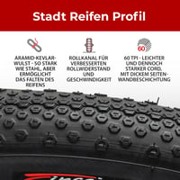 Fincci 700c x 38c Kevlar Gravel Kerékpárgumi Pár 28 Zoll Pannaszűrővel Trekking Város Hibrid Cyclocross 4