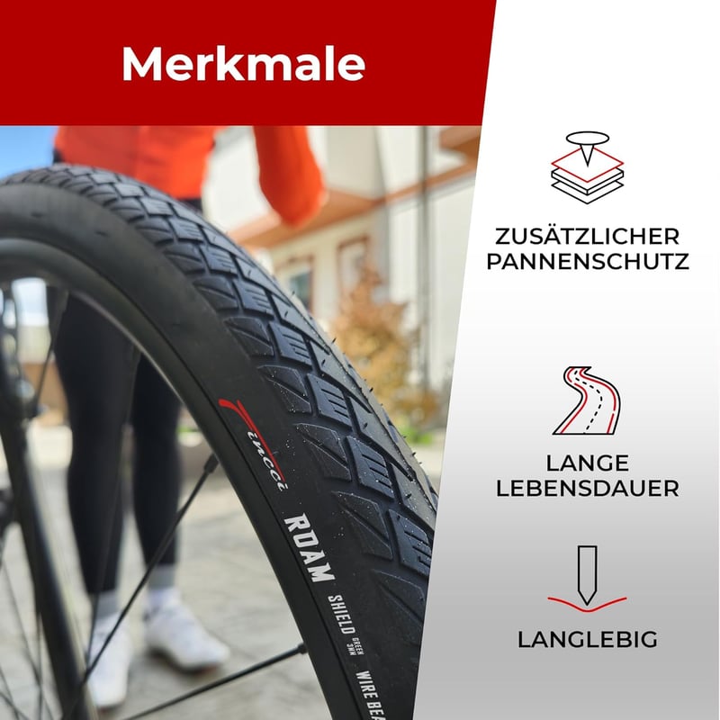 Fincci 700x35c kerékpárgumi pár Kevlar védelemmel 28 colos trekking és gravel kerékpárhoz