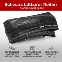 Fincci 700x35c kerékpárgumi pár Kevlar védelemmel 28 colos trekking és gravel kerékpárhoz 4