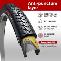 Fincci Gravel 700x35c Kerékpárgumi 28" Pannenschutz Kevlar Hajtogatható 3