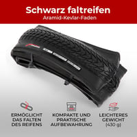 Fincci Gravel Kerékpárgumi 700x35c Pár Kevlar Pannenschutz Trekking Hibrid E-bike 5