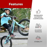 Fincci MTB 20x1.95 összecsukható kerékpár gumi szett 2 belső csővel 20 hüvelykes 5