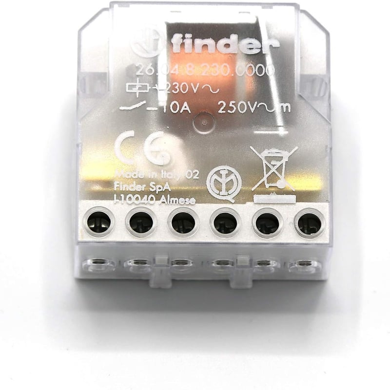 Finder 230V Impulse Kapcsoló 2 Fázis 10A Vezérlődoboz