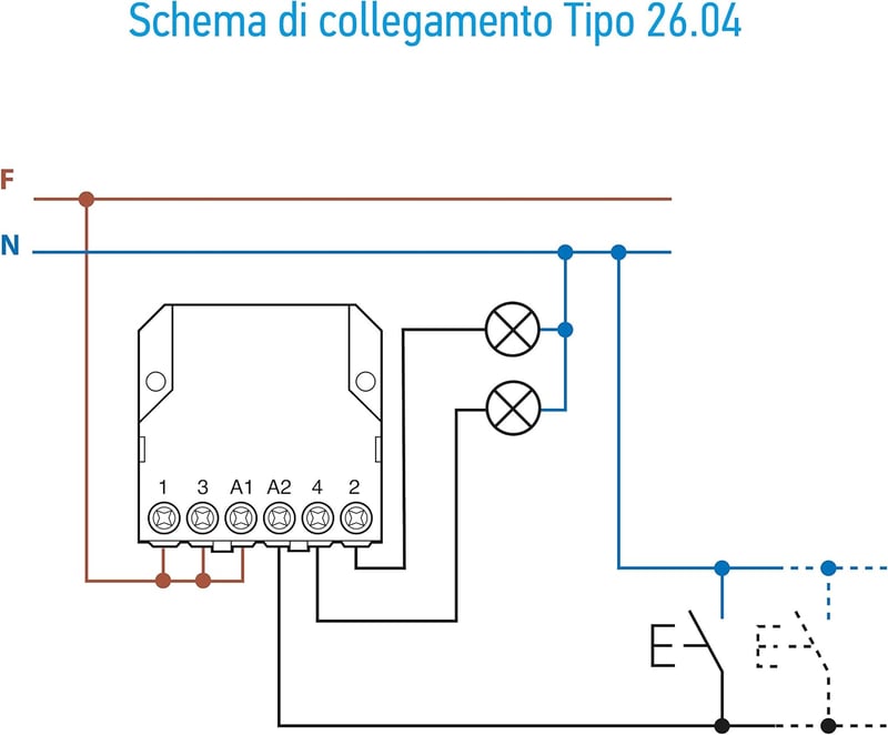 Finder 230V Impulse Kapcsoló 2 Fázis 10A Vezérlődoboz
