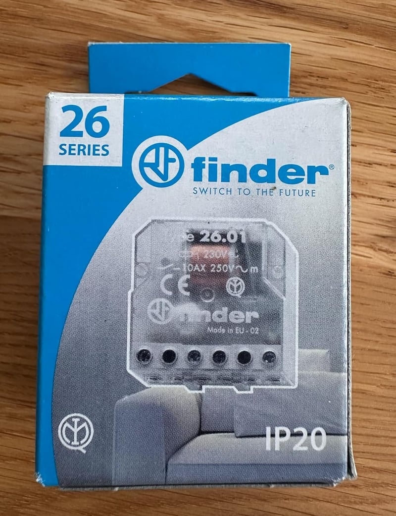 Finder 260280120000PAS Lépcsőzetes Relé 230V 1 Váltó 10A
