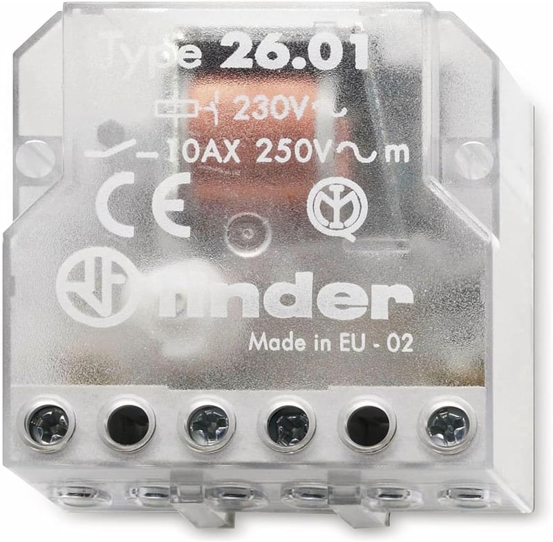 Finder 260280120000PAS Lépcsőzetes Relé 230V 1 Váltó 10A