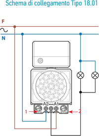 Finder Infravörös Mozgásérzékelő 10A 230V IP40 Relé Modul 6