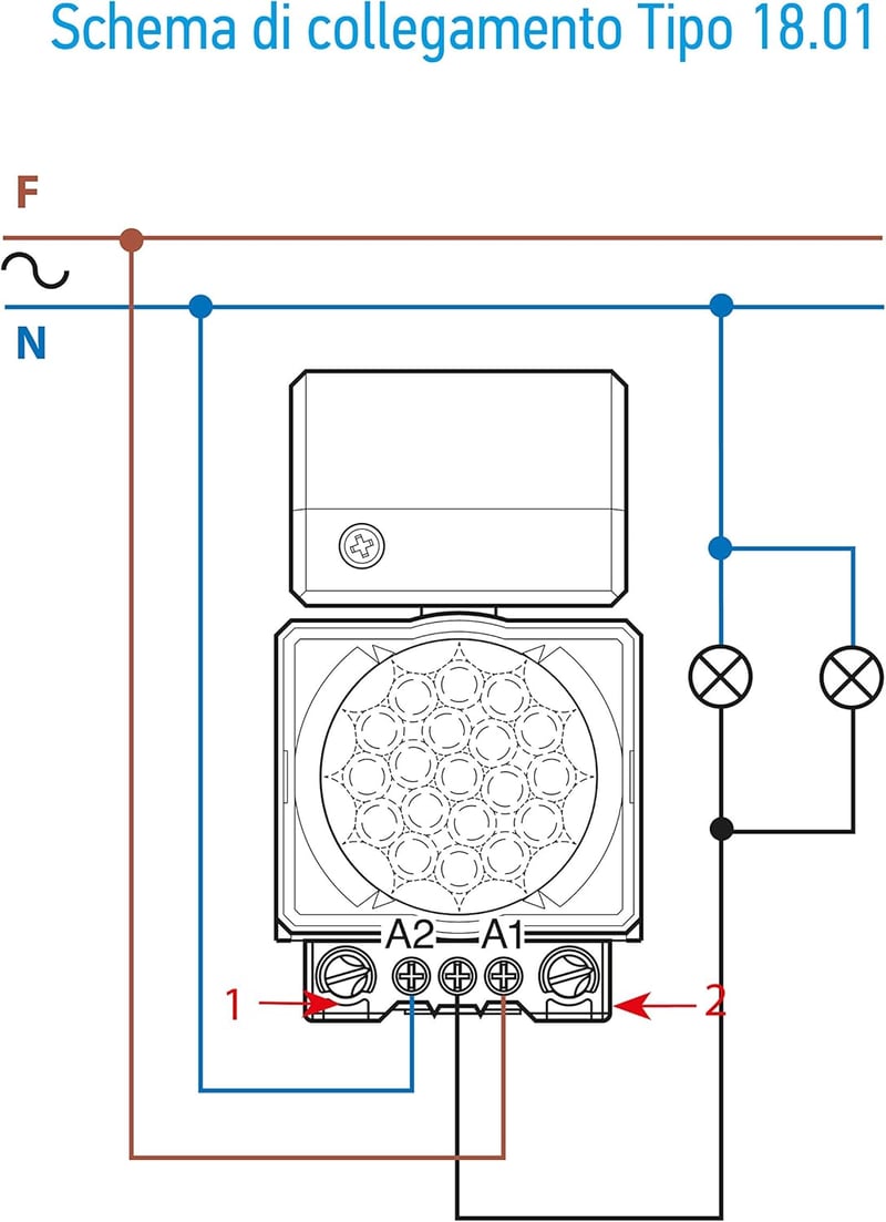 Finder Infravörös Mozgásérzékelő 10A 230V IP40 Relé Modul