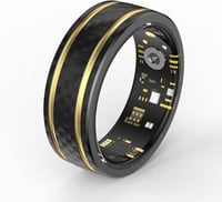 findtime Okos Gyűrű Fitness Tracker Pulzusmérő SpO2 Lépésszámláló Fekete-Arany 1