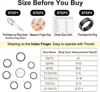 Findtime Okos Gyűrű Kijelzővel Pulzusmérő Véroxigén Monitor Lépésszámláló Vízálló Fitness Tracker - Y(#12), black 2