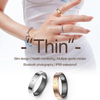 Inteligentný prsteň Findtime Smart Ring strieborný, monitor tepu, kyslík v krvi, sledovanie spánku, krokomer, kalórie, vodotesný, diaľkové ovládanie fotoaparátu, fitness prsteň pre ženy 3