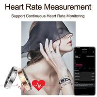 Inteligentný prsteň Findtime Smart Ring strieborný, monitor tepu, kyslík v krvi, sledovanie spánku, krokomer, kalórie, vodotesný, diaľkové ovládanie fotoaparátu, fitness prsteň pre ženy 5