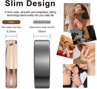 findtime Smart Ring Ultra Slim okos gyűrű pulzus- és alvásfigyelővel, véroxigén-mérővel 3