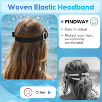 Mască de scufundări Findway cu protecție nazală pentru snorkeling, vizibilitate panoramică la 180 de grade, sticlă securizată, anti-aburire, pentru adulți și adolescenți, cu baretă reglabilă 3