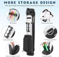 Findway Golf Stand Bag 2 részes osztóval, vállpánttal és zsebekkel 5