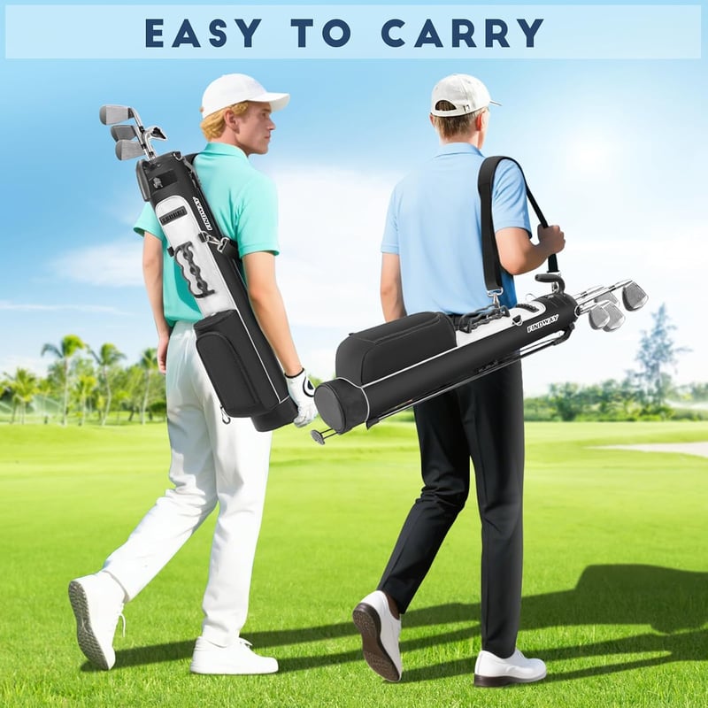 Findway Golf Stand Bag 2 részes osztóval, vállpánttal és zsebekkel