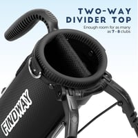 Findway Golf Stand Bag 2 részes osztóval, vállpánttal és zsebekkel 3