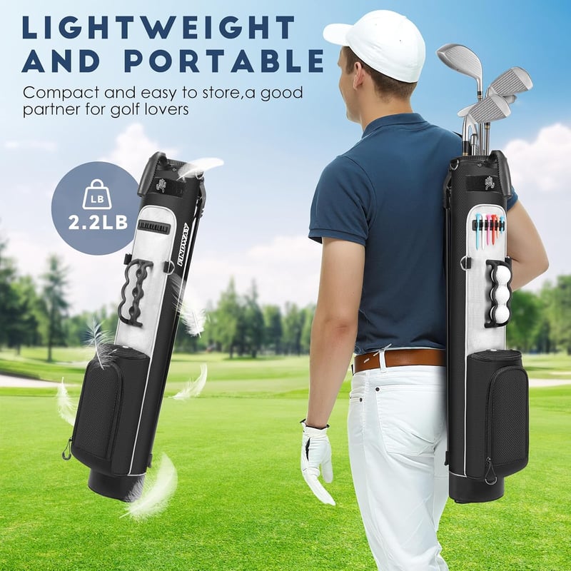 Findway Golf Stand Bag 2 részes osztóval, vállpánttal és zsebekkel