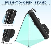 Findway Golf Stand Bag 2 részes osztóval, vállpánttal és zsebekkel 4