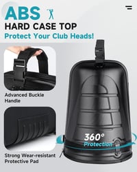 Findway Golf Utazótáska Kerekekkel, Vízálló Golfbag Repüléshez 2