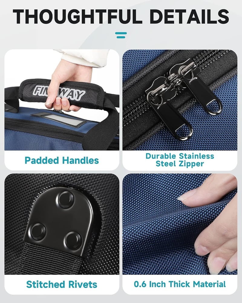 Findway Golf Utazótáska Kerekekkel, Vízálló Golfbag Repüléshez
