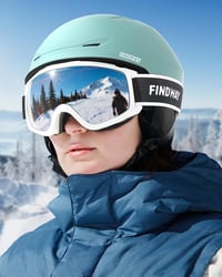 Findway sí sisak és sí szemüveg szett snowboardhoz, fekete színben, férfi nő és tinik részére 7