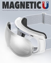 Findway Síszemüveg Szemüvegeseknek Mágneses Lencsékkel Anti-Fog Technológiával - 2-Ski goggles, A1 Silver/White (VLT 10.2%) 3
