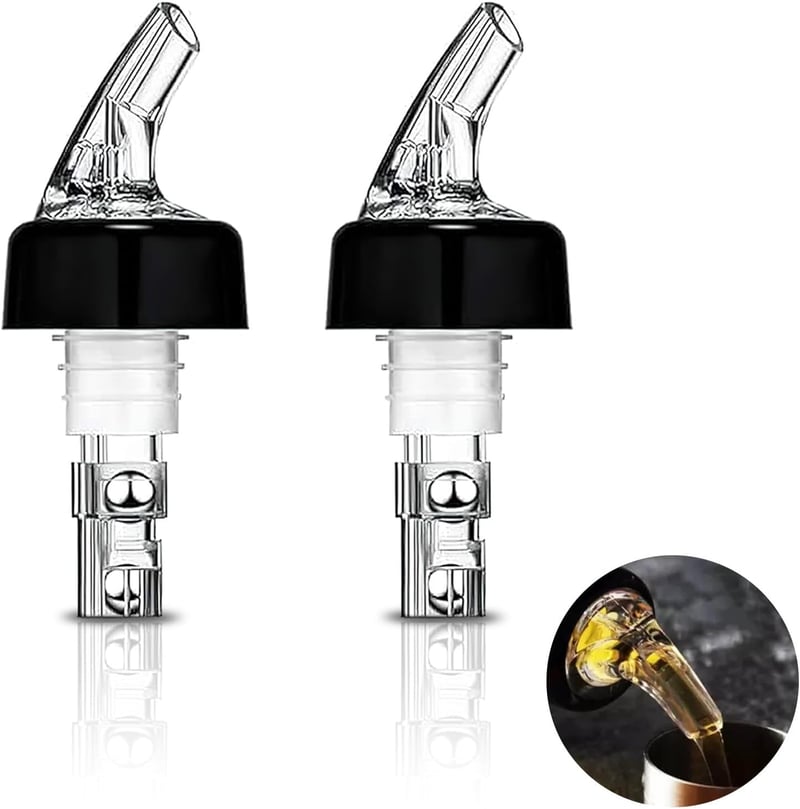 FINEASY 2 db Adagolós Pourer Szett 2cl + 4cl Borhoz Likőrhöz Koktélhoz