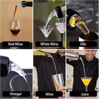 FINEASY 2 db Adagolós Pourer Szett 2cl + 4cl Borhoz Likőrhöz Koktélhoz 6