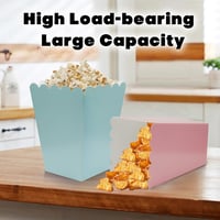 FINEASY 22 db Popcorn Tasak Szett Rózsaszín Kék Parti Cukorkás Tálca Filmest Születésnap 3
